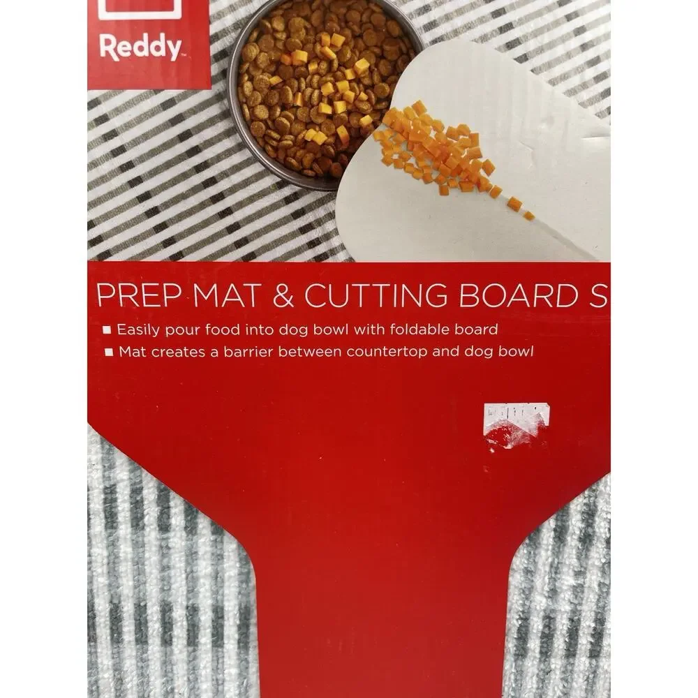 Reddy Blue Prep Mat and Cutting Board Set for Dogs NEW